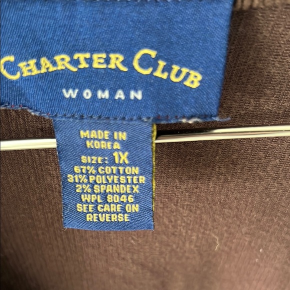 Charter Club Brown Corduroy Jacket - Picture 3 of 3